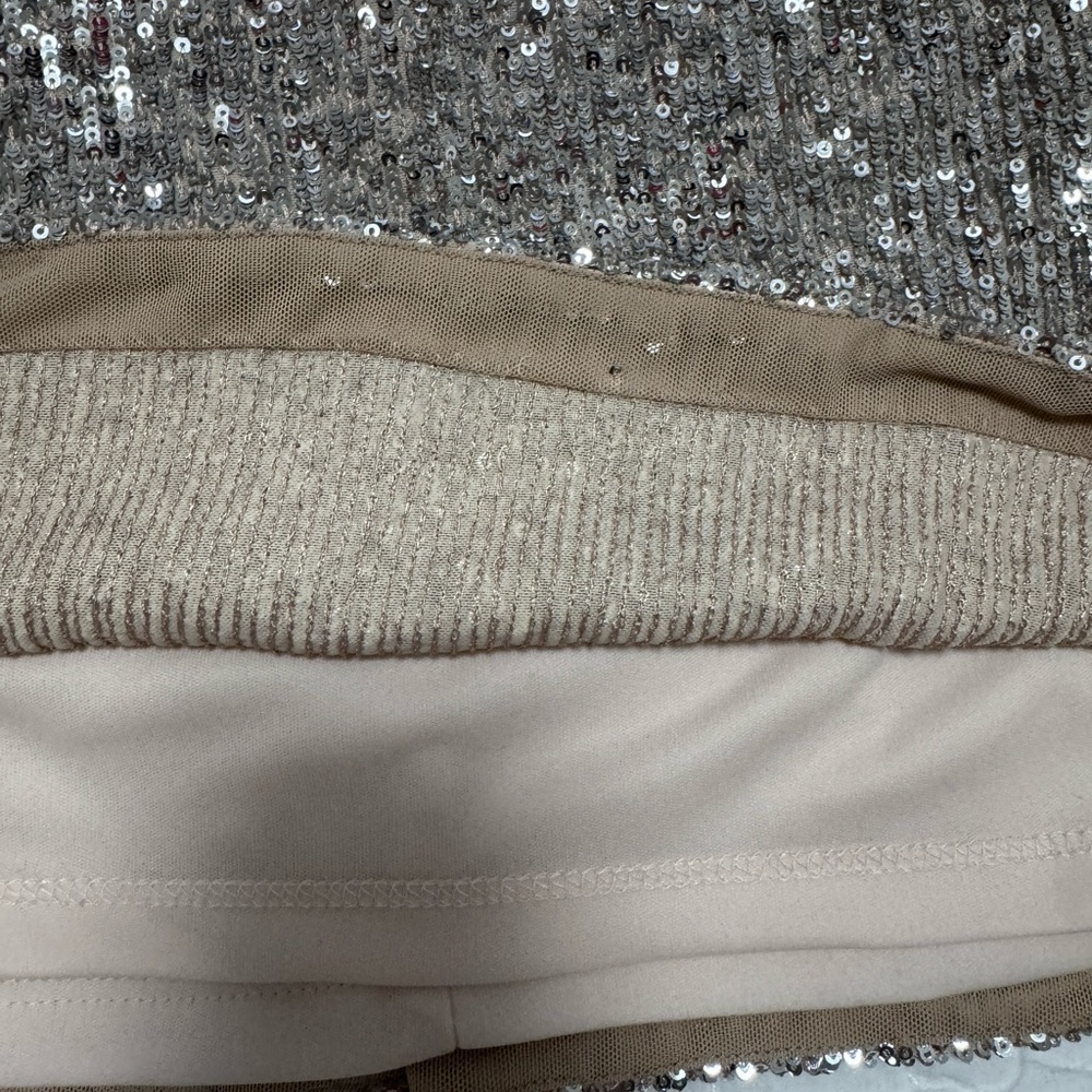 Aqua sequin long sleeve dress Sz. 4 - Picture 15 of 15